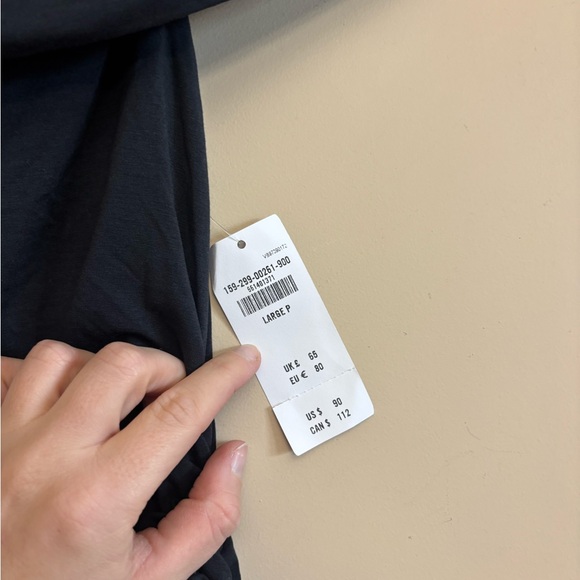 Abercrombie & Fitch Black off the shoulder modal blend Maxi Dress - Picture 5 of 7